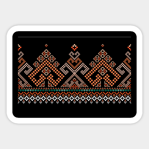 Tribal patterns are beautiful Sticker by noke pattern